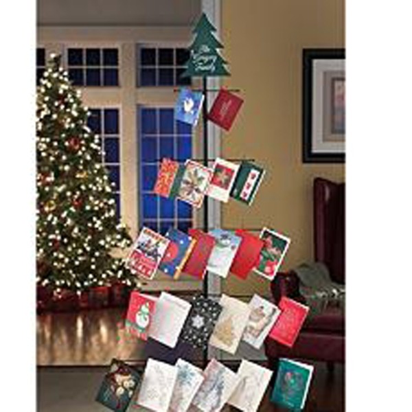 ... christmas card holder displays approximately 24 cards with clips that