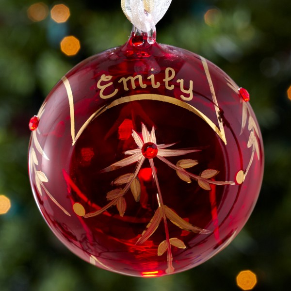 Personalized Glass Christmas Ornaments At Personal Creations