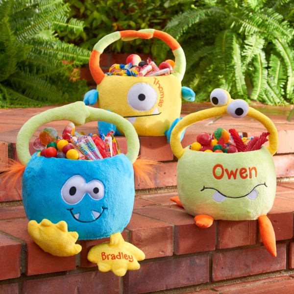 Plush Monster Basket