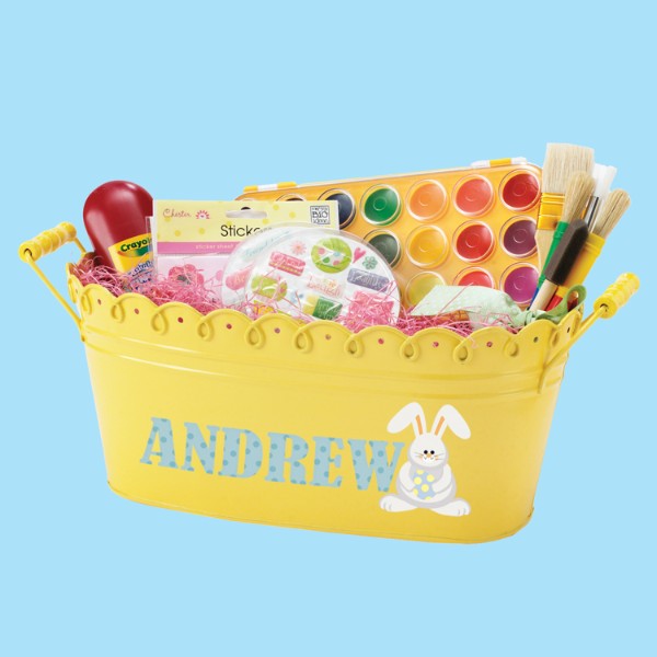 Colorful Metal Easter Tub