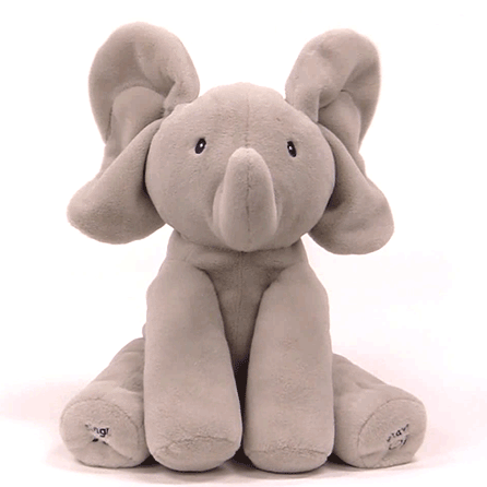 baby toy elephant with flapping ears