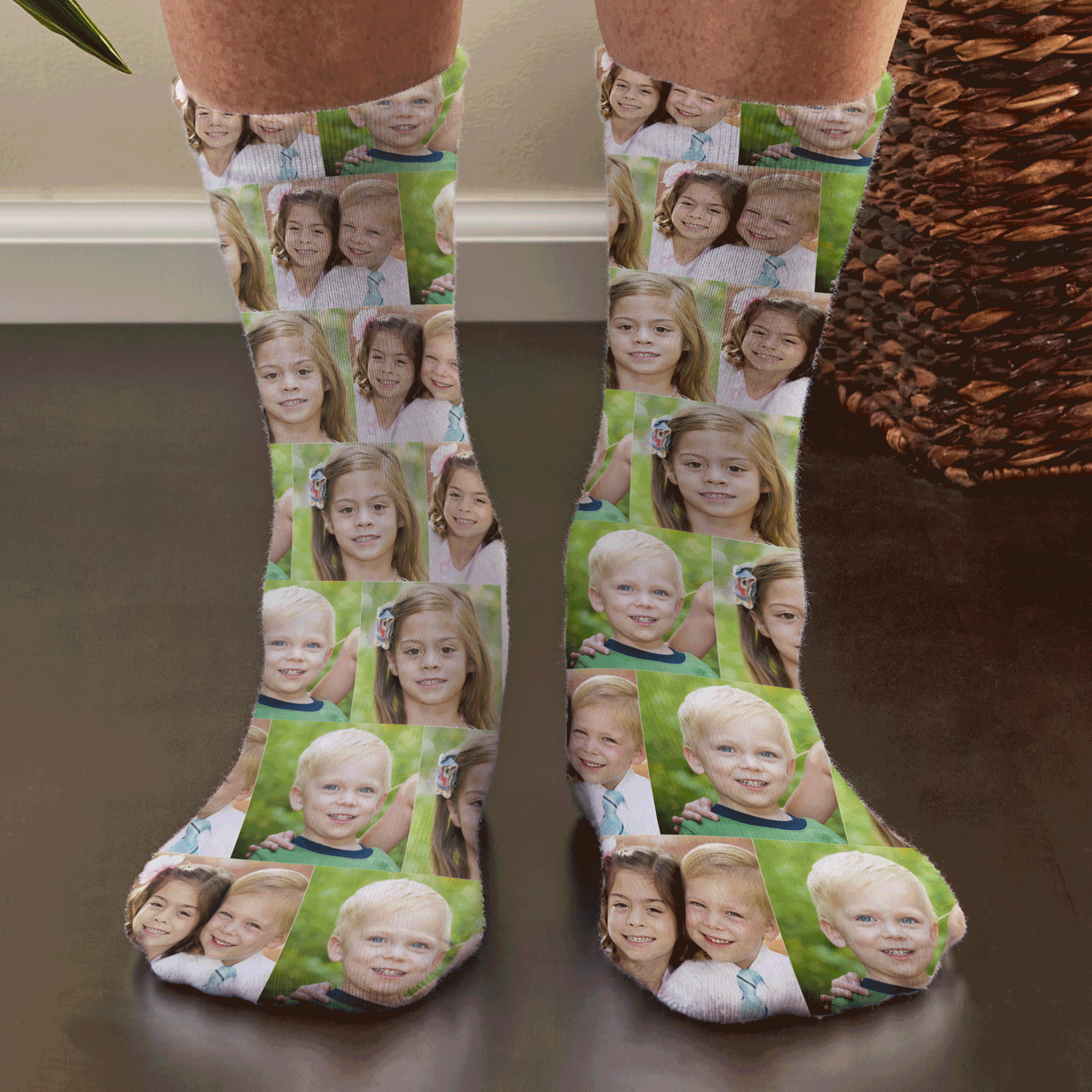 Picture Perfect Photo Collage Socks