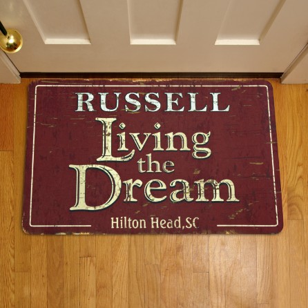 Living The Dream Doormat 24 X 36