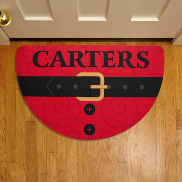 Christmas Cardinal Half Round Doormat