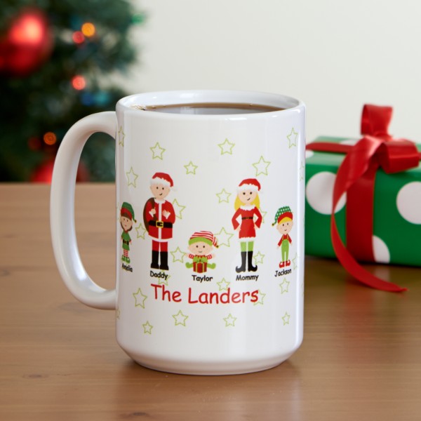 Santa & Company Family Mug