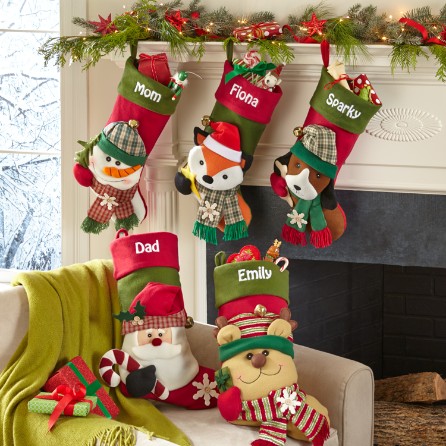 Big Face Jingle Bell Personalized Stocking