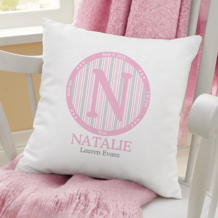 Baby Monogram Pillow Personal Creations