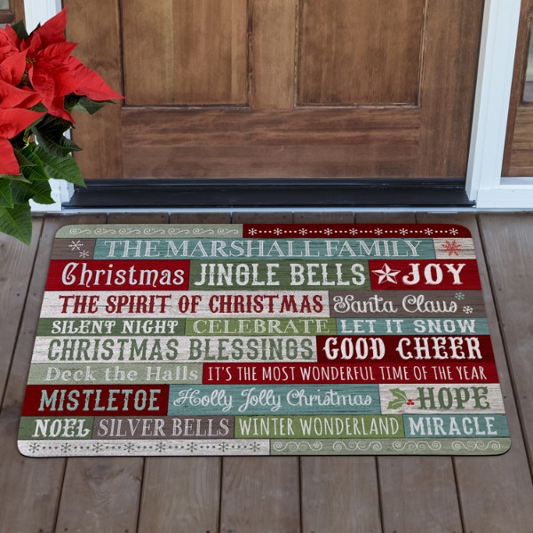 Christmas Blessings Doormat