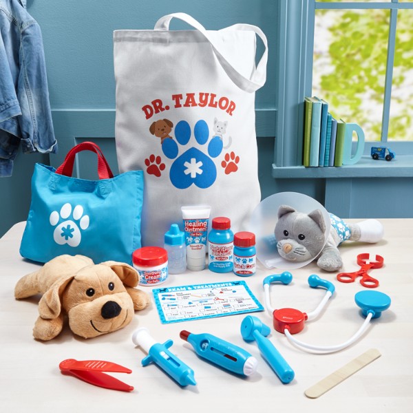 melissa and doug examine & treat pet vet play set