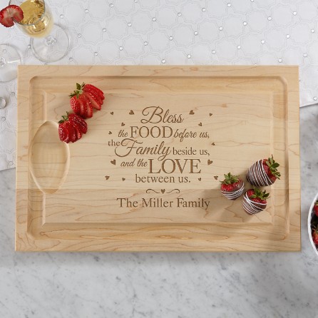 Decorative Name Wood Cutting Board