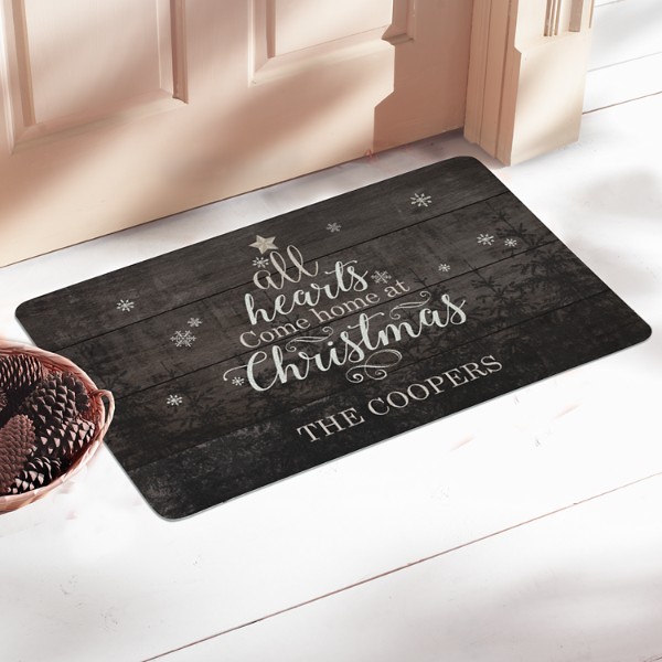 All Hearts Come Home At Christmas Doormat