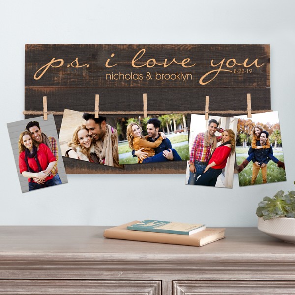 Ps I Love You Rustic Wood Pallet Wall Art