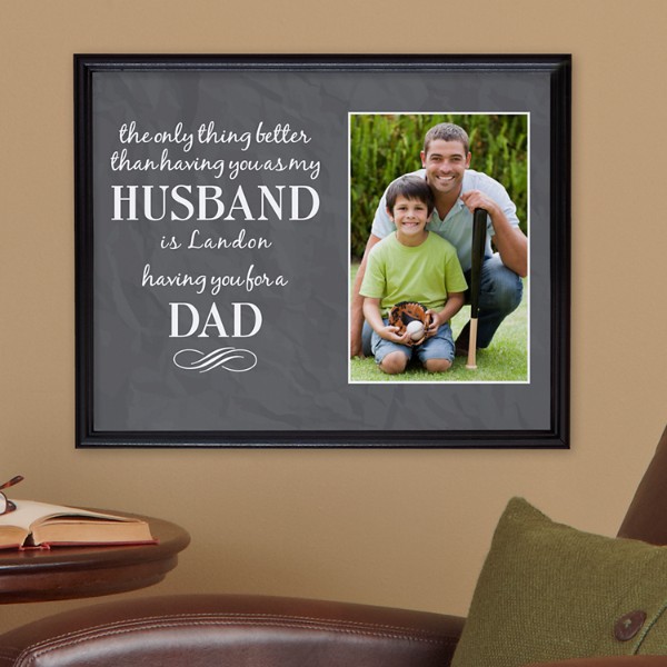 dad custom photo canvas