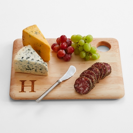 Monogrammed Cheese Board Set