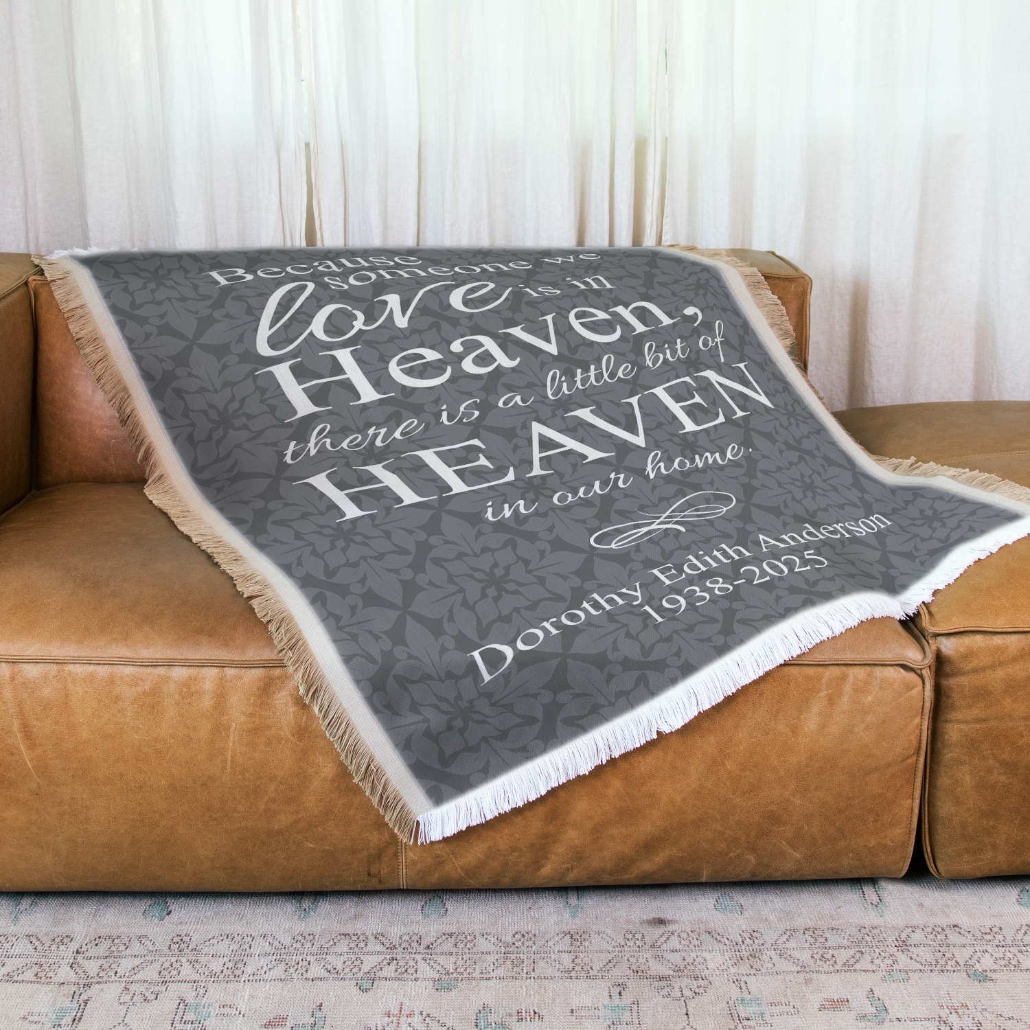 Heavenly Home Memorial Throw Blanket