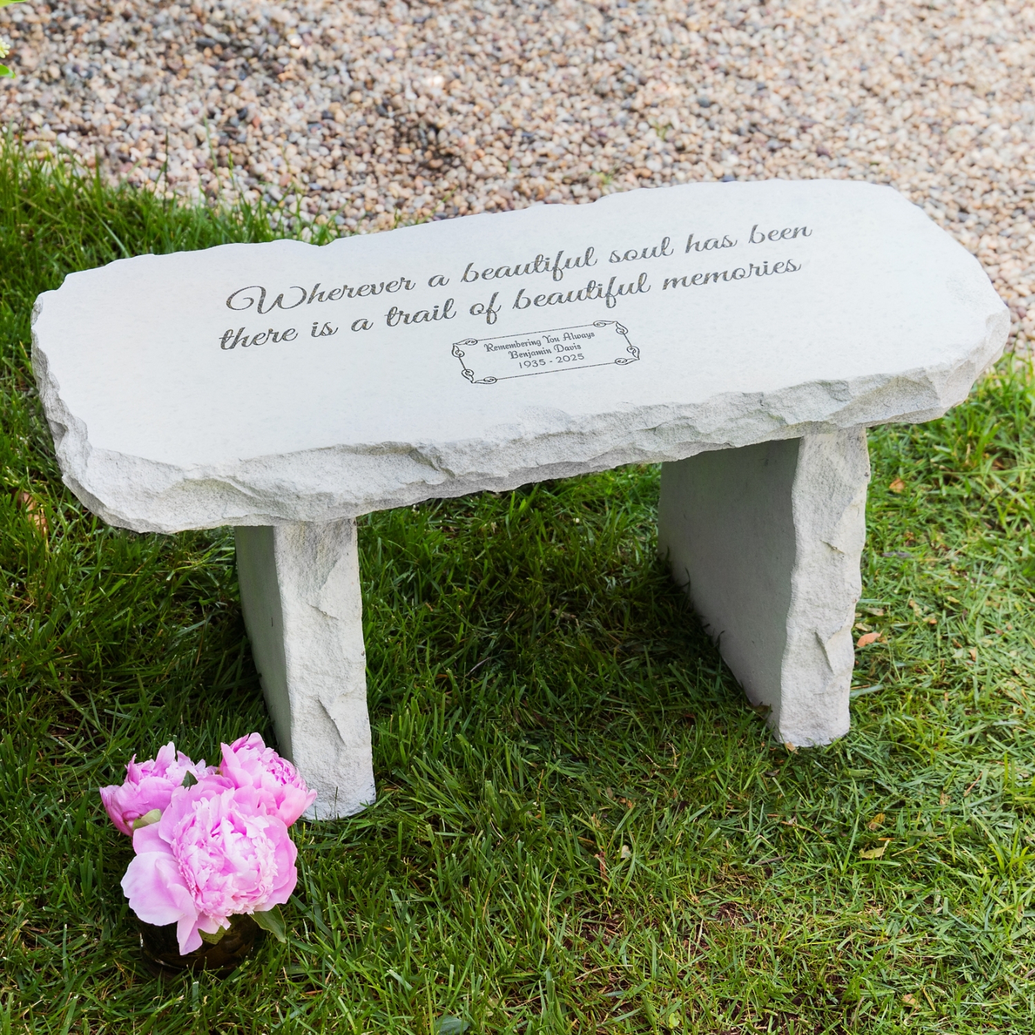 Beautiful Soul Memorial Garden Bench