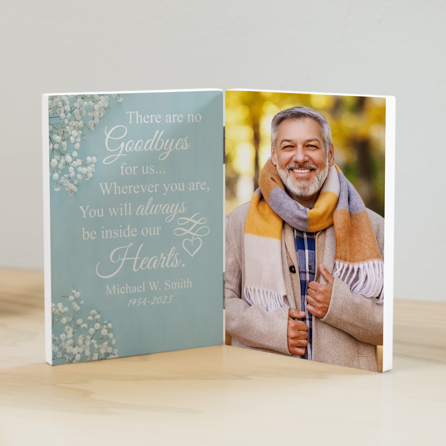 Never Goodbye Sympathy Wood Picture Panel
