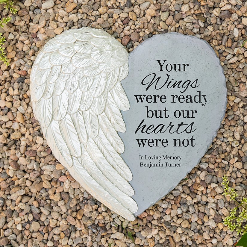 Wings of Love Memorial Garden Stone