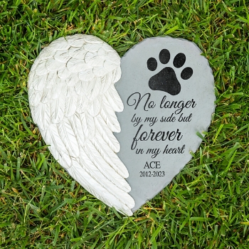 Angel Paws Pet Memorial Garden Stone