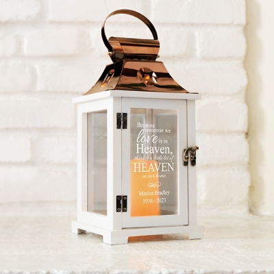 Heavenly Home Memorial LED Personalized Lantern