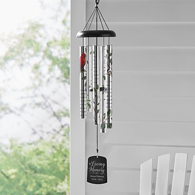 In Hearts to Stay Memorial Personalized Wind Chime