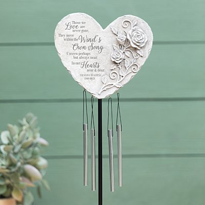 Wind Song Memorial Staked Personalized Wind Chime