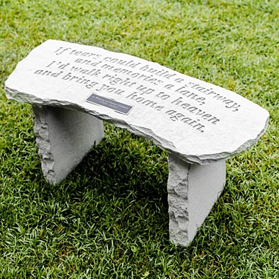 Reflections Stone Memorial Personal Bench