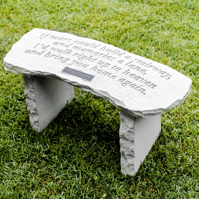 Reflection Stone Memorial Bench