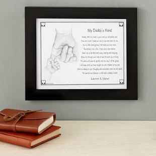 My Daddy's Hand Keepsake Framed Print