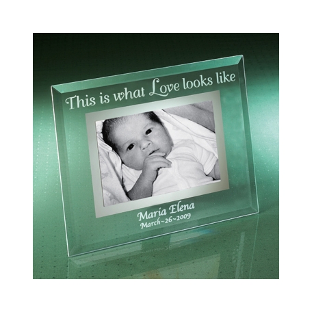 "This is What Love Looks Like" Baby Glass Frame