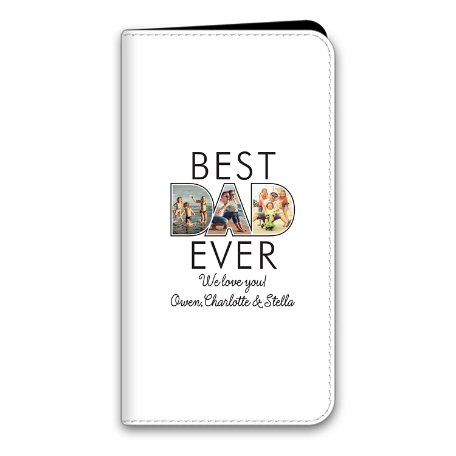Best Dad Ever Photo iPhone 11 Pro Max Folio Case - White