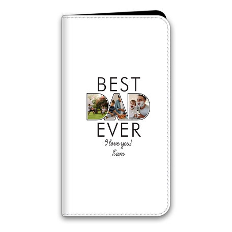 Best Dad Ever Photo iPhone 11 Pro Folio Case - White