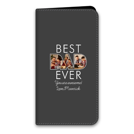 Best Dad Ever Photo iPhone 12 Pro Max Folio Case - Gray
