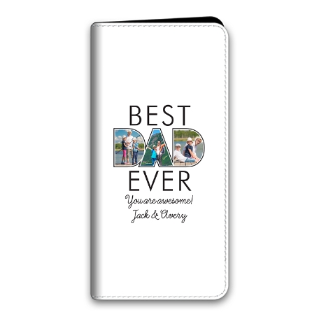 Best Dad Ever Photo Samsung Galaxy S20 Ultra 5G Folio Case - White
