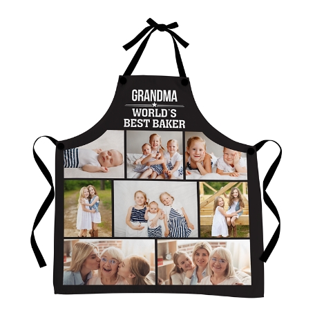 Memories Shared Photo Apron - Black