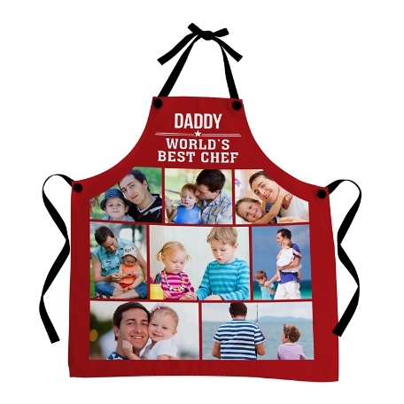 Memories Shared Photo Apron - Red