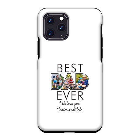 Best Dad Ever Photo Phone Case iPhone 11 Pro Case - White