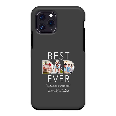 Best Dad Ever Photo Phone Case iPhone 11 Pro Case - Gray