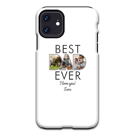 Best Dad Ever Photo Phone Case iPhone 11 Case - White