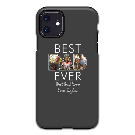 Best Dad Ever Photo Phone Case iPhone 11 Case - Gray