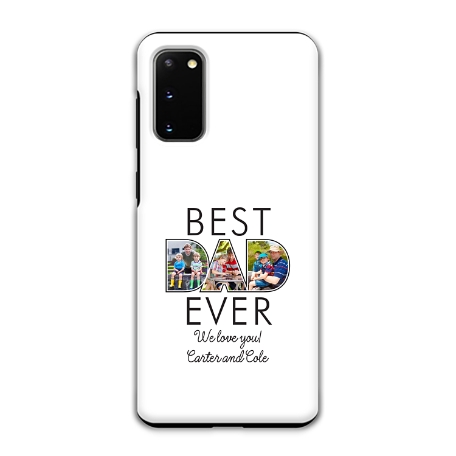Best Dad Ever Photo Samsung Galaxy S20 5G  Phone Case - White