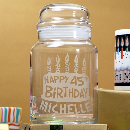 Birthday Candy Jar