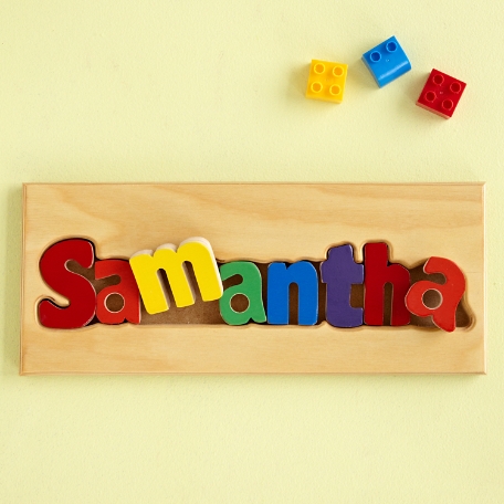 Name Puzzle Boards - Primary Colors