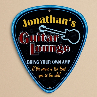 Custom Guitar Pick Lounge Sign