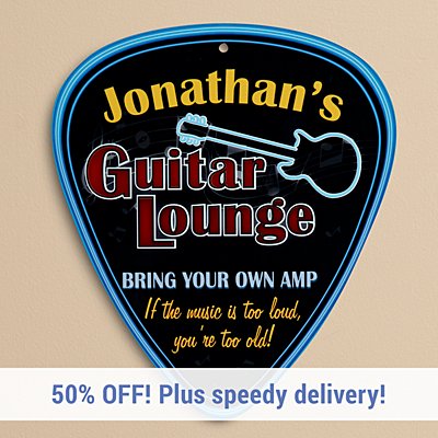 Guitar Lounge Sign