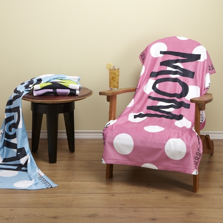 Polka Dot Micro-Fiber Beach Towel