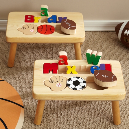 Sports Puzzle Step Stool