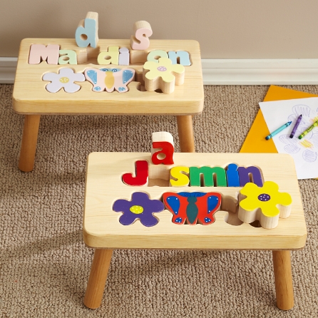 Flower Puzzle Step Stool