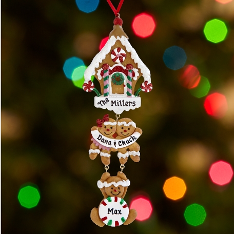 Gingerbread House Family Ornament