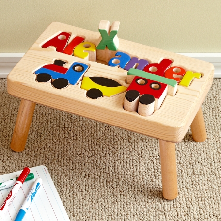 Train Puzzle Step Stool